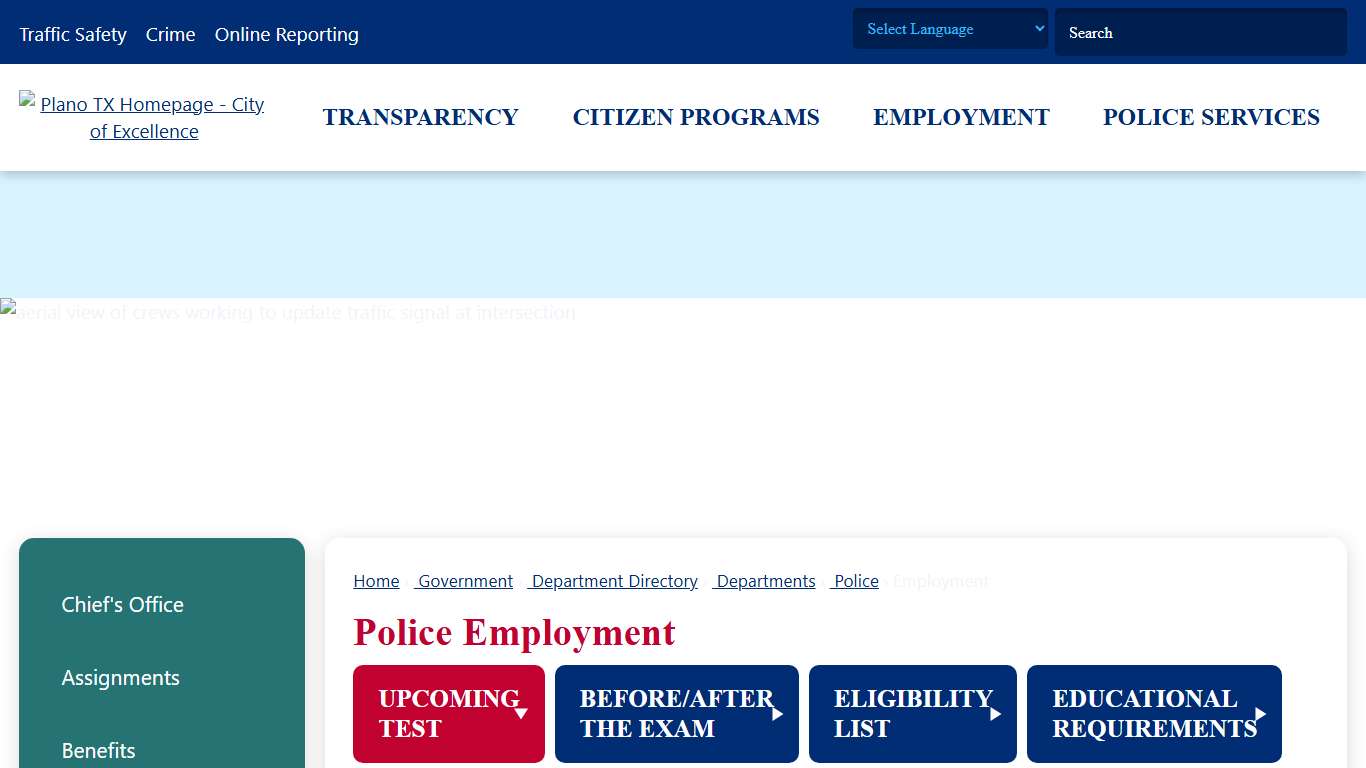 Police Employment Plano, TX - Official Website